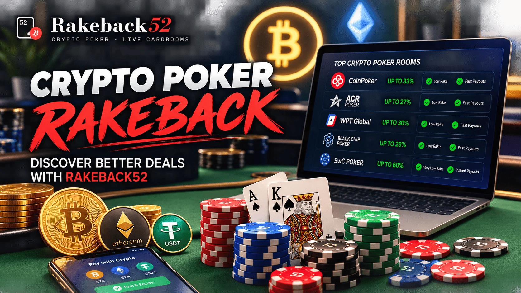 Crypto Poker Rakeback: Discover Better Deals with Rakeback52